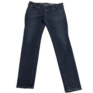 Adriano Goldschmied Jeans Womens 27R Blue Legging Ankle Super Skinny Dark Wash‎